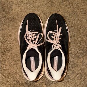Hoka Women's Black, white, & pink  Sneakers